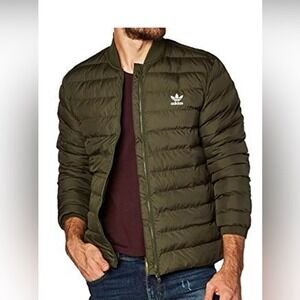 Mens adidas Originals Superstar SST outdoor quilted jacket coat Green